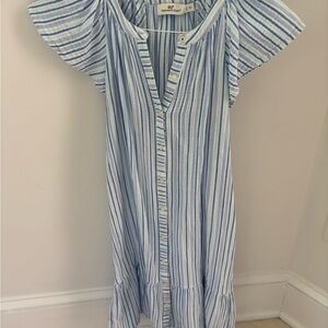 Vineyard Vines Blue and White Striped Dress/ cover up